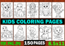 150 Kids Coloring Pages for Kdp