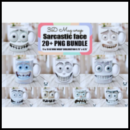 Bundle of Sarcastic Face 3D Mug Wraps
