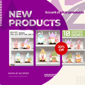 3D Easter Gnomes Laser Cut Bundle