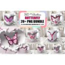 Butterfly 3D Mug Wrap Bundle for Valentine's Day