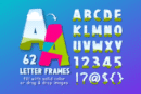 Doodle Letters Canva Frames Template