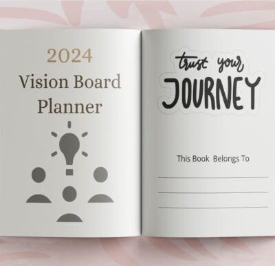 2024 Vision Board Planner Canva Template