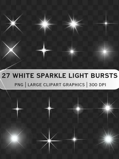 Light Sparkling Heart & Star Background