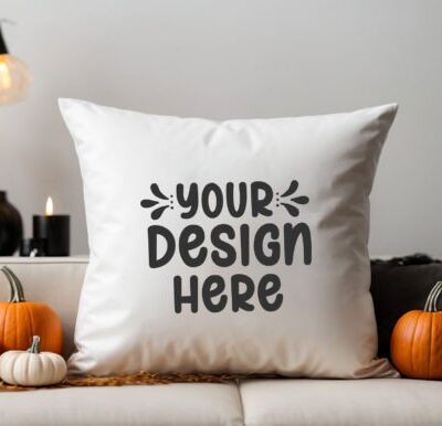 Halloween Pillow Mockup Bundle