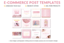 Instagram templates  :  Pastels e-commerce posts