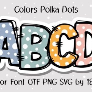 Colors Polka Dots Font