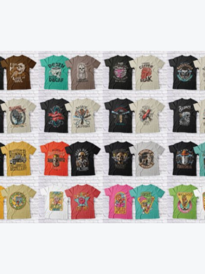 مجموعة 153 تصميم من القمصان القابلة للتحرير