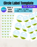 Circle/Oval Sticker Template