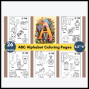ABC Alphabet Coloring Pages for Kids