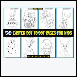 50 Easter Dot to Dot Activity Pages