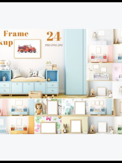 24 Frame Mockup Bundle Kids
