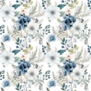 floral  ice blue flower 1