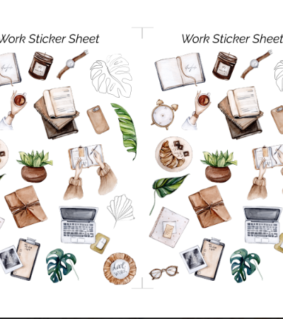 Work Sticker Sheet