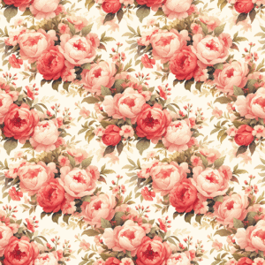 floral peach boho pastel 1