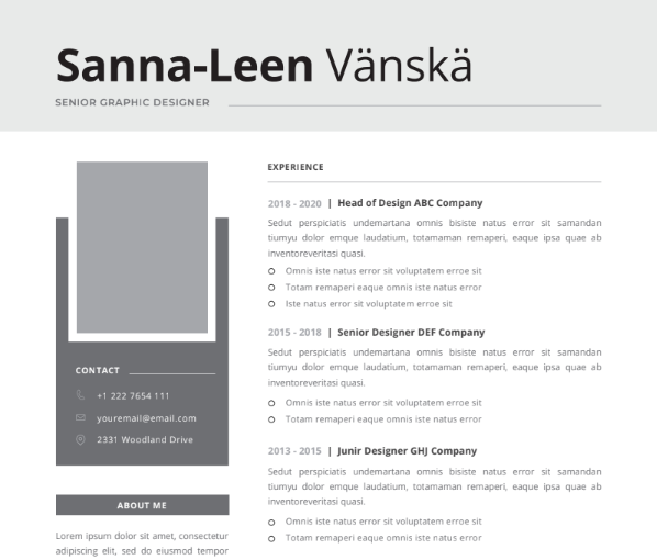 Professional CV Resume Vol.44
