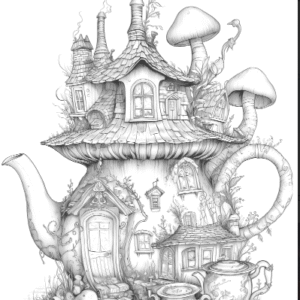 222 Teapot Fairy House
