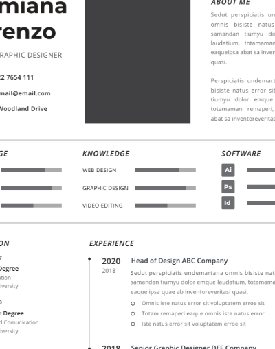 Professional CV Resume Vol.30