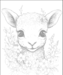 236 Baby Lamb with flowers