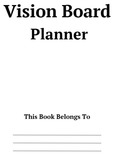 Vision Board Planner Canva