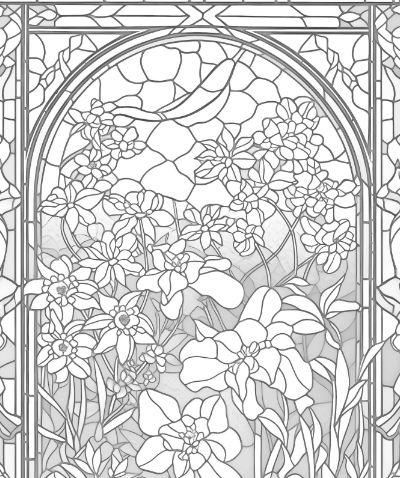 276 Garden Stained Glass