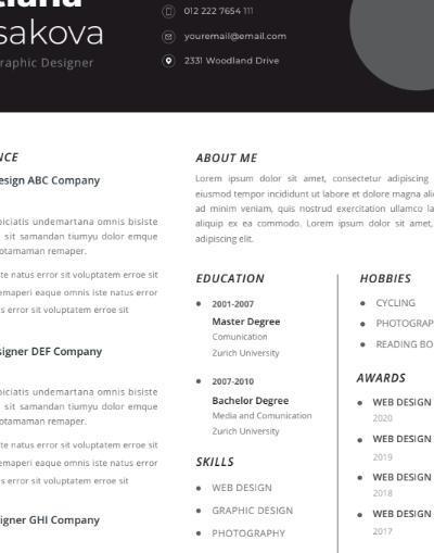 Professional CV Resume Vol.32