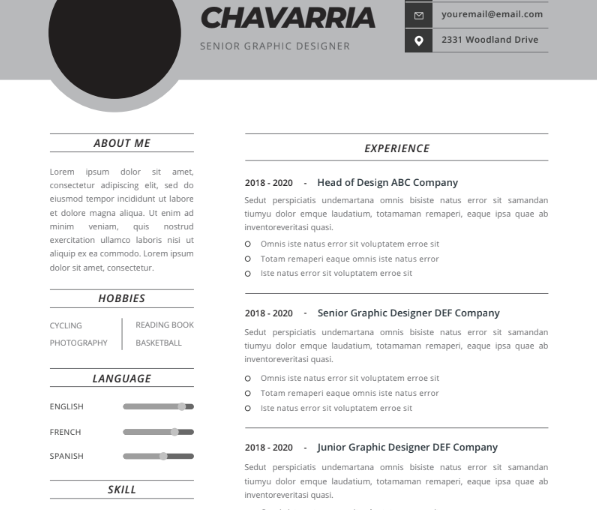 Professional CV Resume Template Vol.9