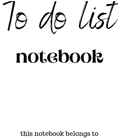 To Do List Notebook