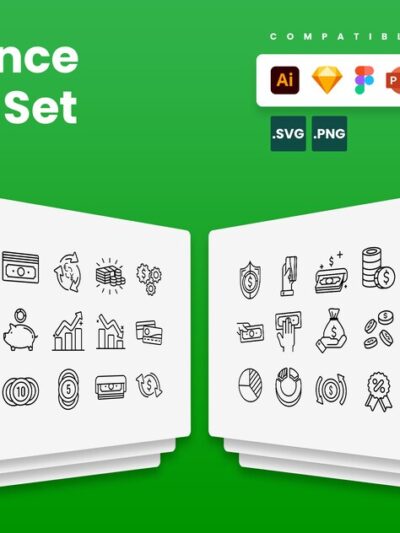 FINANCE ICON-STICEKR