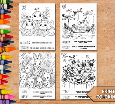 Bilingual Numbers in the Garden