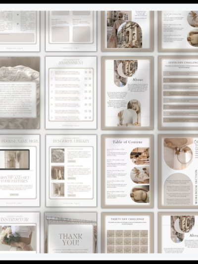 Canva Workbook Social Media Branding Template