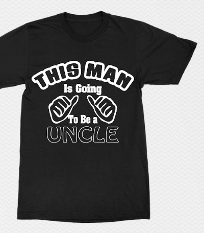 this man is going to be a uncle,p