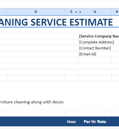 Cleaning Service Estimate Template.xlsx