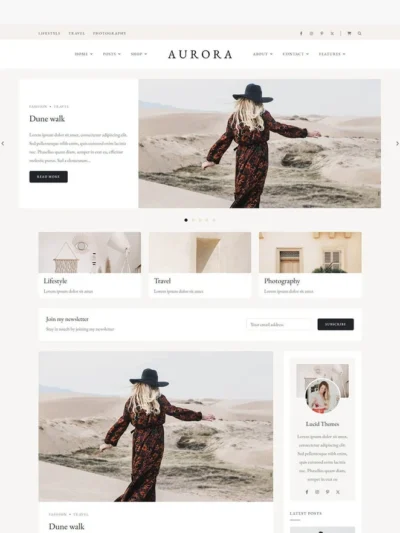 elements aether enjoyable muliti concept wordpres