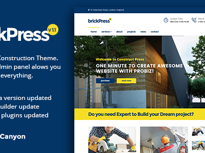 elements brickpress construction business joomla