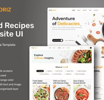 Flavoriz - Food Recipes Website