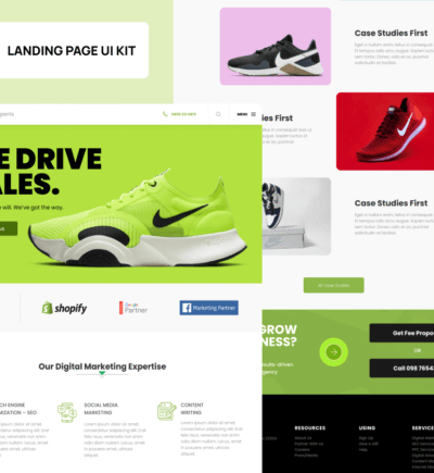 Shopify SEO Experts Landing UI Kit