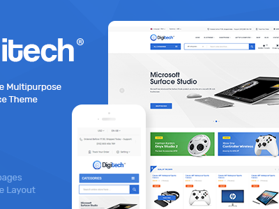 elements digitech responsive opencart