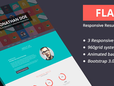 elements flatoo vcard resume personal wordpress