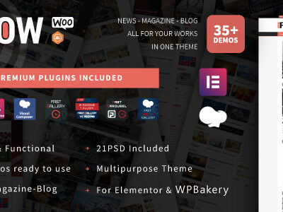 elements flow news magazine and blog wordpress