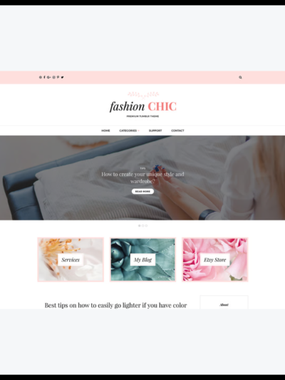 elements fashion chic tumblr theme