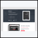 elements caption flat startup landing page