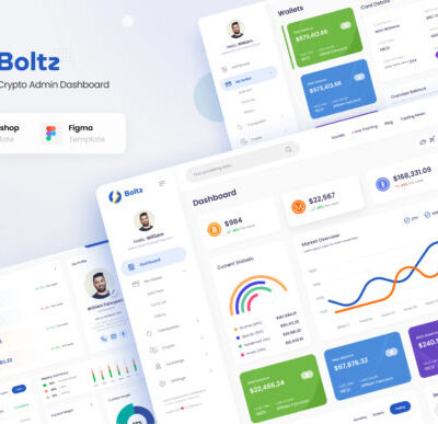 Boltz - Crypto Admin Panel Dashboard UI