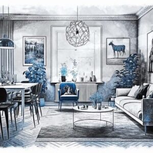 Interior Drawing Photoshop Action
