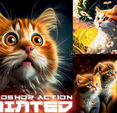 Painted Cartoon Photoshop Action