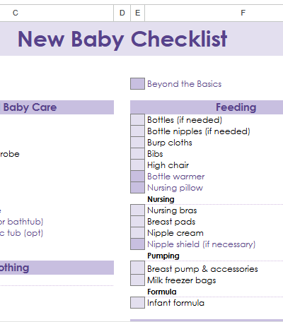 baby checklist.xlsx