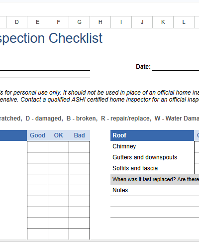 home inspection checklist.xlsx