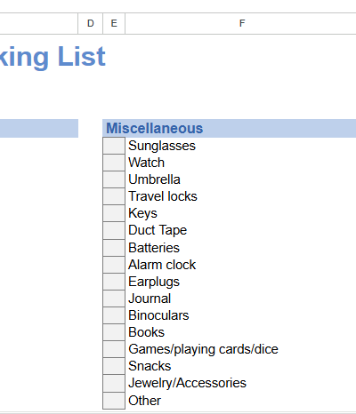 packing list.xlsx